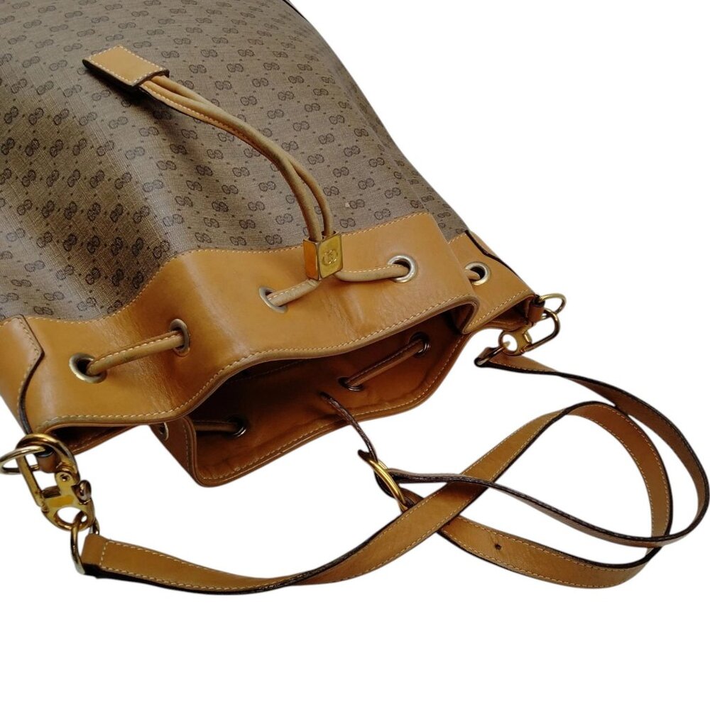 758535BV (X6) Gucci Shoulder Bag Sherry Line Brown PVC - Picture 3 of 9
